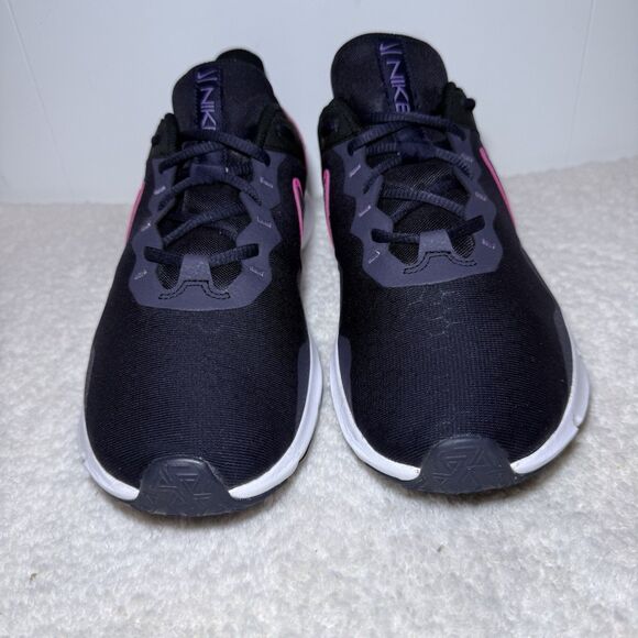 Nike Legend Essential 2 Womens 11 Shoes Black Pink CQ9545-014 Running Sneaker - Picture 3 of 8